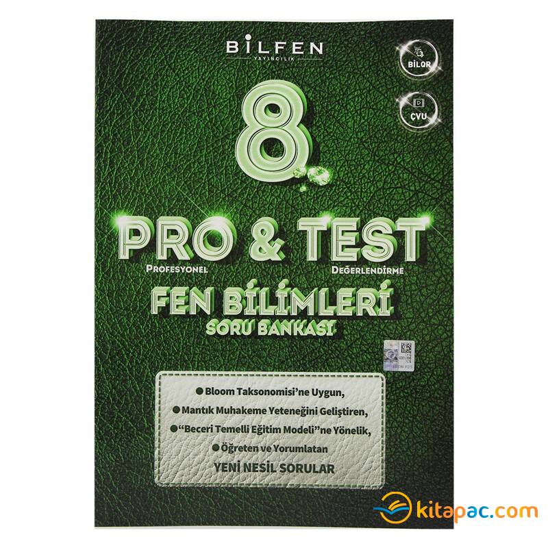 BİLFEN 8.SINIF PROTEST FEN BİLİMLERİ SORU BANKASI - 1