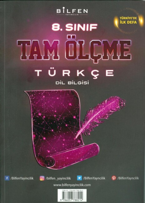 BİLFEN 8.Sınıf TÜRKÇE TAM ÖLÇME - 1