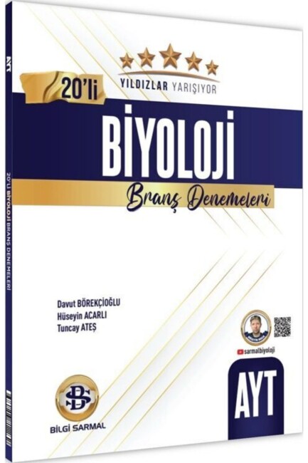 BİLGİ SARMAL AYT YILDIZLAR YARIŞIYOR BİYOLOJİ 20 li DENEME - BİLGİ SARMAL YAYINLARI