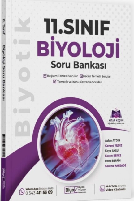 BİYOTİK 11.SINIF BİYOLOJİ SORU BANKASI - BİYOTİK YAYINLARI