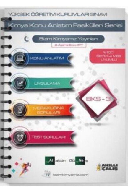 BİZİM KİMYAMIZ ALAİTTİN GÜNEŞ TYT KİMYA KAMPI BKS-3 - BİZİM KİMYAMIZ