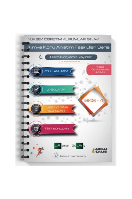 BİZİM KİMYAMIZ ALAİTTİN GÜNEŞ TYT KİMYA KAMPI BKS-4 - BİZİM KİMYAMIZ