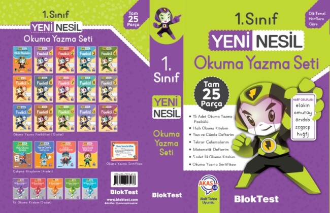 BLOKTEST 1.Sınıf OKUMA YAZMA SETİ - BLOKTEST YAYINLARI