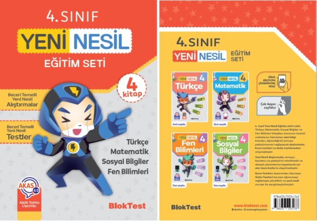 BLOKTEST 4.Sınıf YENİ NESİL EĞİTİM SETİ - BLOKTEST YAYINLARI