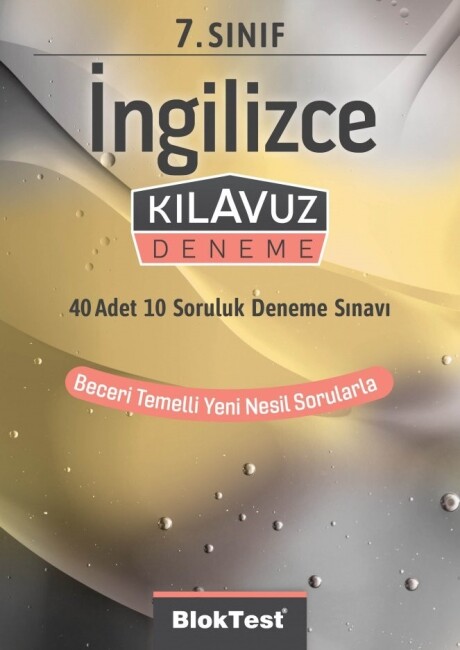 BLOKTEST 7.Sınıf İNGİLİZCE KILAVUZ DENEME - BLOKTEST YAYINLARI