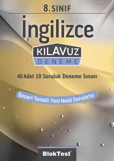 BLOKTEST 8.Sınıf İNGİLİZCE Kılavuz Deneme 40 Adet 10 Soruluk - BLOKTEST YAYINLARI