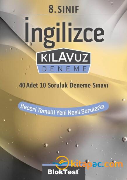 BLOKTEST 8.Sınıf İNGİLİZCE Kılavuz Deneme 40 Adet 10 Soruluk - 1