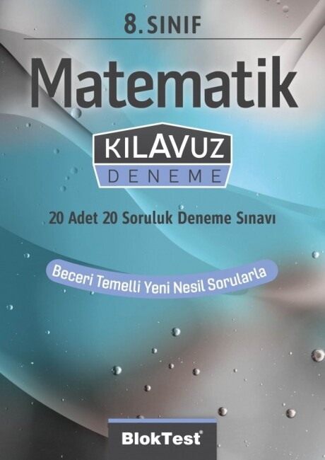 BLOKTEST 8.Sınıf MATEMATİK Kılavuz Deneme 20 Adet 20 Soruluk - BLOKTEST YAYINLARI
