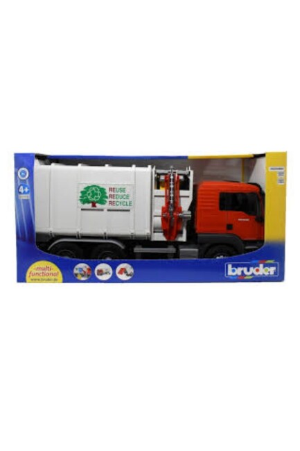 BR03761-MAN TGS ÇÖP KAMYONU YANDAN AKTARMALI - TURKUAZ