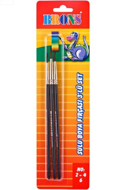 BRONS 145 Serisi SULU FIRÇA 3 lü (2/4/6) - BRONS