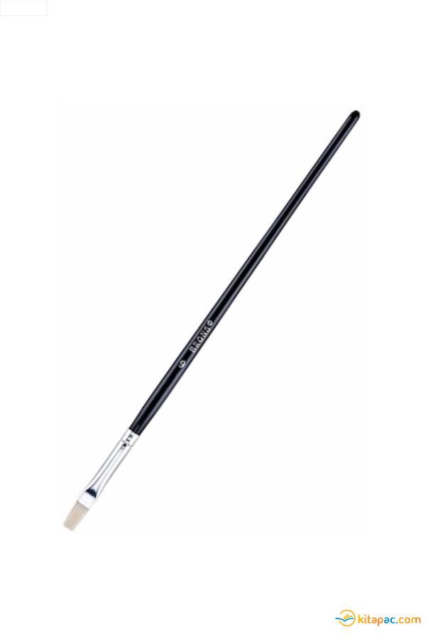 BRONS 258 SERİSİ YAĞLI AKRİLİK KESİK UÇ FIRÇA NO:6 - 1