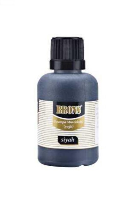 BRONS 50 cc ISTAMPA MÜREKKEBİ - Siyah - BRONS