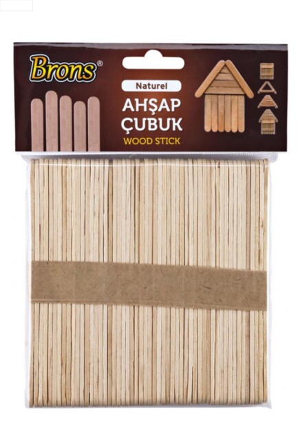 BRONS AHŞAP ÇUBUK Geniş NATUREL - BRONS