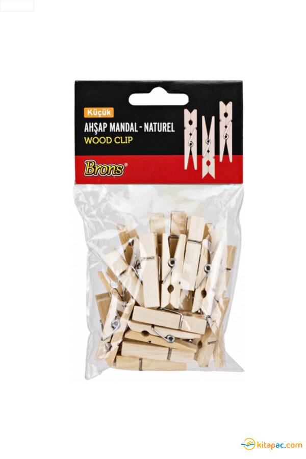 BRONS AHŞAP MANDAL Naturel Küçük - 1