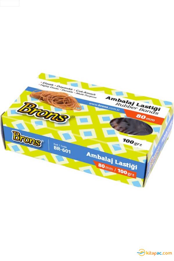BRONS AMBALAJ LASTİĞİ (PAKET) 80 mm 100 Gr - 1