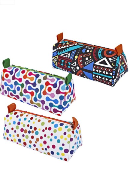 BRONS BR 3022 ÜÇGEN DERİ DESENLİ KALEMLİK - BRONS