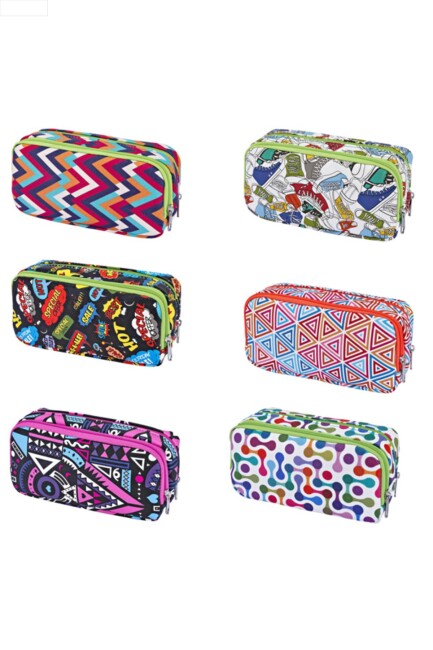 BRONS BR 3105 ÇİFT GÖZLÜ DESENLİ KALEMLİK - BRONS