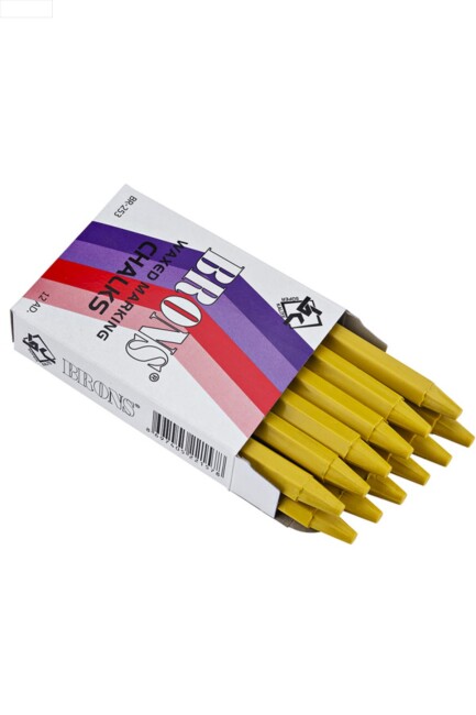 BRONS MARKA TEBEŞİRİ 12 Lİ paket Sarı - BRONS