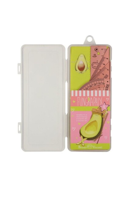 BRUNO VİSCONTİ FUN GRAPHİX METAL CETVEL SETİ İletki Gönye Açı Ölçer Cetvel - BRUNO VİSCONTİ