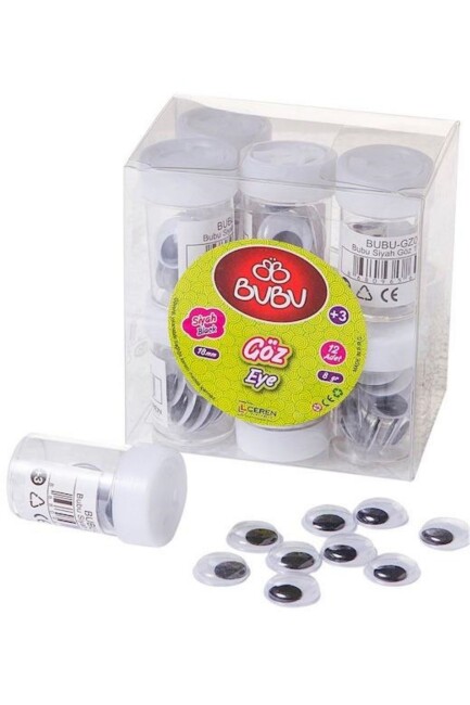 BU-BU SİYAH GÖZ 18 MM 8 GR - BU-BU