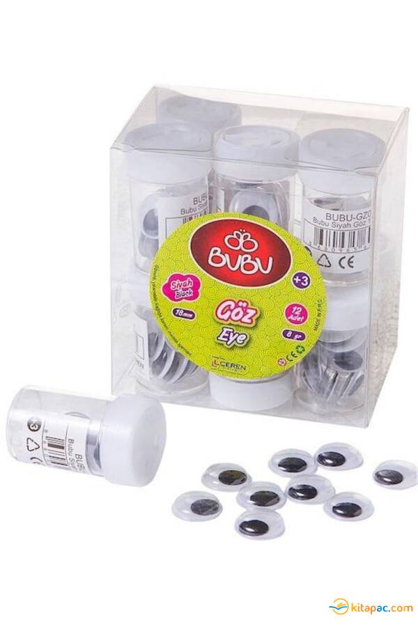 BU-BU SİYAH GÖZ 18 MM 8 GR - 1