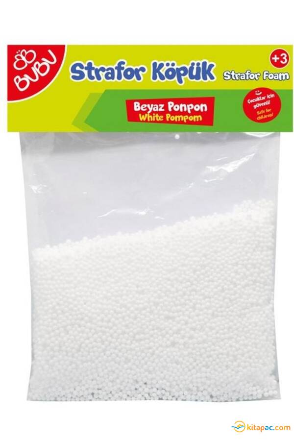 BU-BU STRAFOR KÖPÜK BEYAZ PONPON - 1