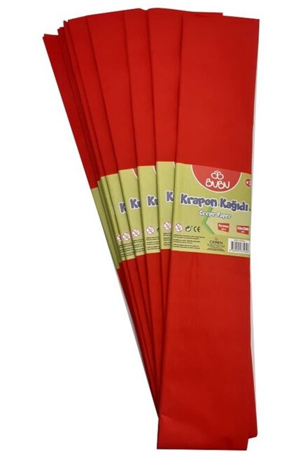 BUBU 50x200 KRAPON KAĞIDI - KIRMIZI - BU-BU