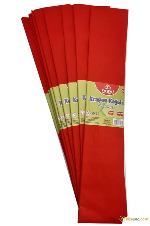 BUBU 50x200 KRAPON KAĞIDI - KIRMIZI - 1