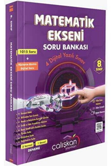 ÇALIŞKAN 8.Sınıf MATEMATİK EKSENİ Soru Bankası-** - ÇALIŞKAN YAYINLARI