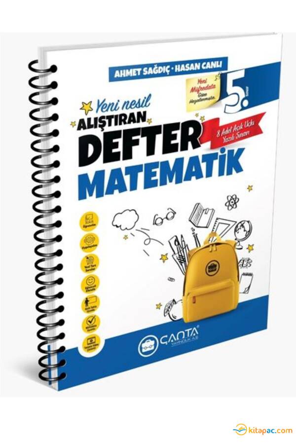 ÇANTA 5.SINIF MATEMATİK ALIŞTIRAN DEFTER - 1