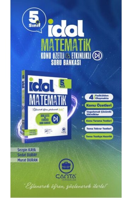 ÇANTA 5.Sınıf MATEMATİK İDOL SERİSİ Konu Özetli Soru Bankası - ÇANTA YAYINLARI