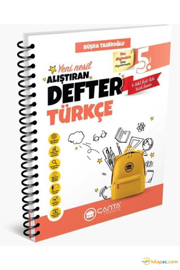 ÇANTA 5.SINIF TÜRKÇE ALIŞTIRAN DEFTER - 1