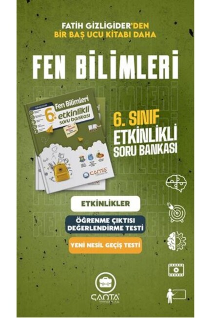 ÇANTA 6.Sınıf FEN BİLİMLERİ SORU BANKASI - ÇANTA YAYINLARI