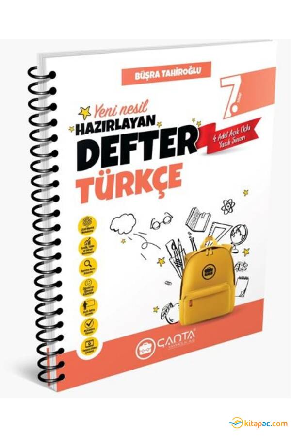 ÇANTA 7.Sınıf TÜRKÇE HAZIRLAYAN DEFTER - 1