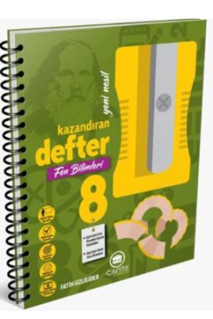 ÇANTA 8.SINIF FEN BİLİMLERİ OKULA YARDIMCI KAZANDIRAN DEFTER - ÇANTA YAYINLARI