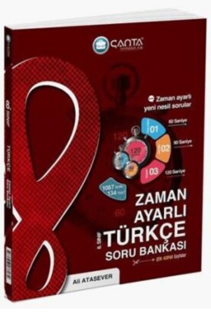 ÇANTA 8.Sınıf TÜRKÇE ZAMAN AYARLI Kazanım Soru Bankası - ÇANTA YAYINLARI