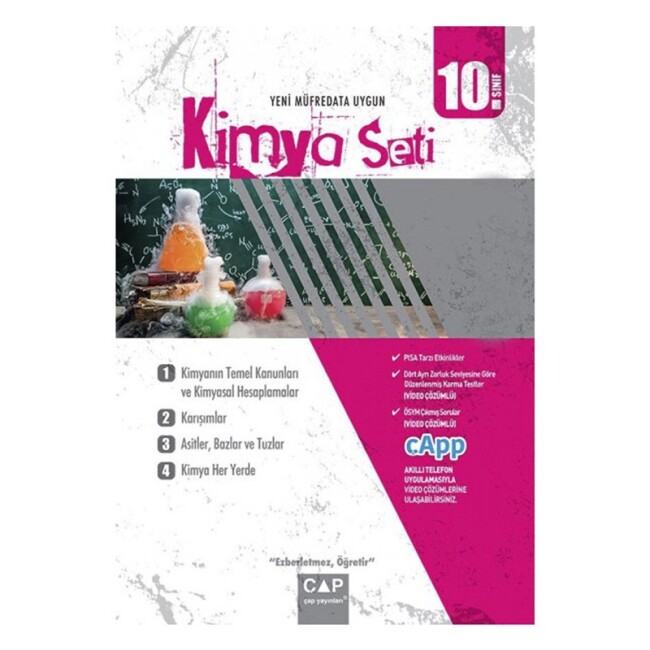 ÇAP 10.Sınıf ANADOLU KİMYA SETİ - ÇAP YAYINLARI