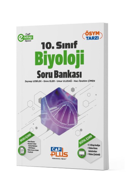 ÇAP 10.Sınıf BİYOLOJİ Plus Soru Bankası Anadolu Lisesi - ÇAP YAYINLARI
