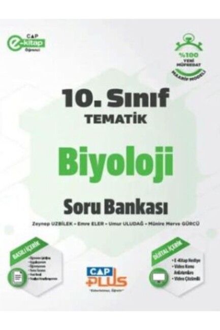ÇAP 10.SINIF BİYOLOJİ TEMATİK SORU BANKASI - ÇAP YAYINLARI