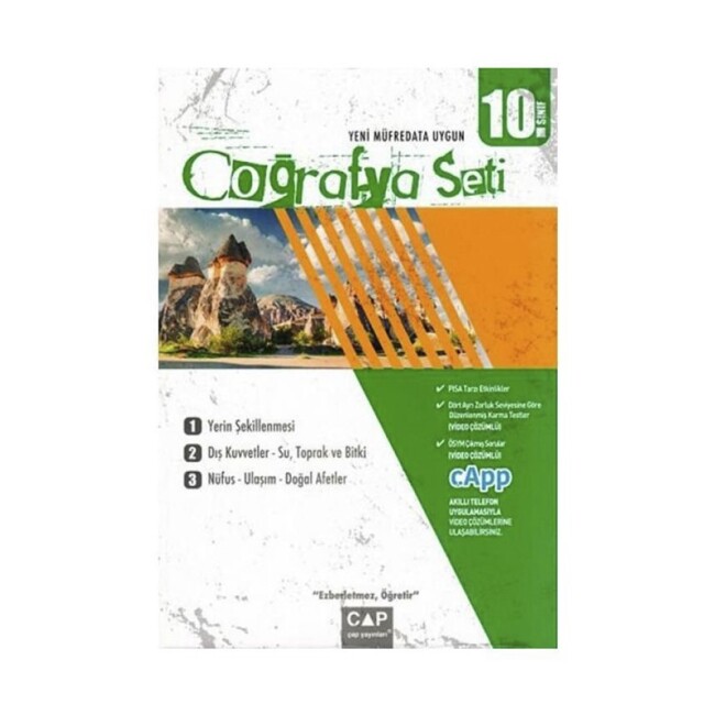 ÇAP 10.Sınıf COĞRAFYA SETİ ANADOLU LİSESİ - ÇAP YAYINLARI
