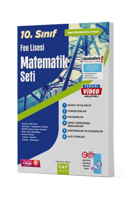 ÇAP 10.Sınıf FEN LİSESİ MATEMATİK SETİ - ÇAP YAYINLARI