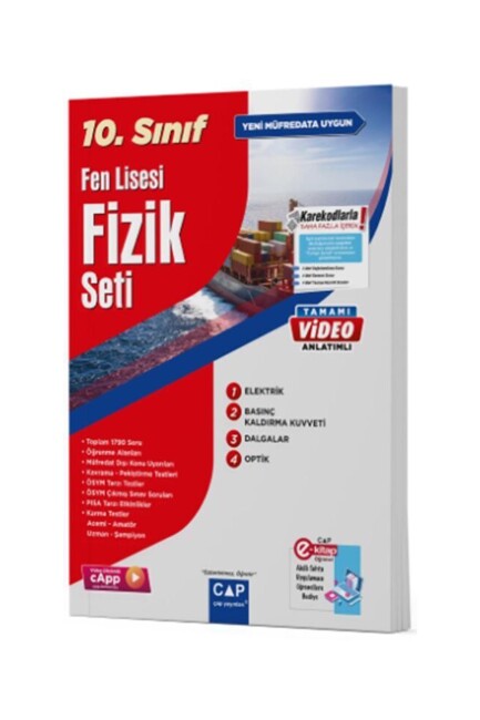 ÇAP 10.Sınıf FİZİK SET Fen Lisesi - ÇAP YAYINLARI