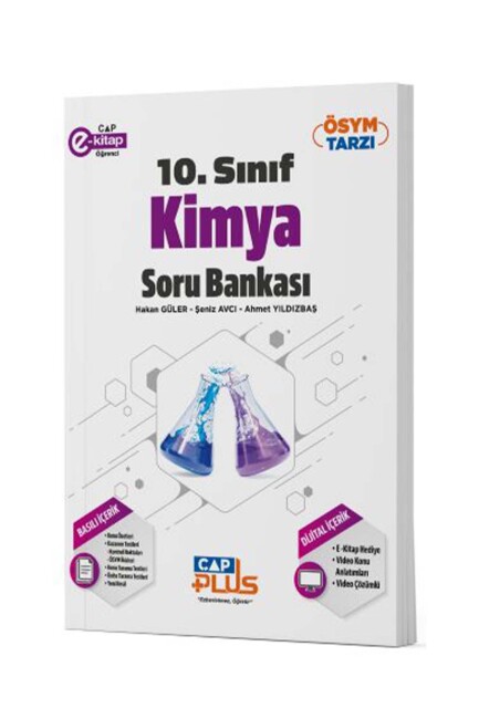 ÇAP 10.Sınıf KİMYA PLUS Soru Bankası Anadolu Lisesi - ÇAP YAYINLARI