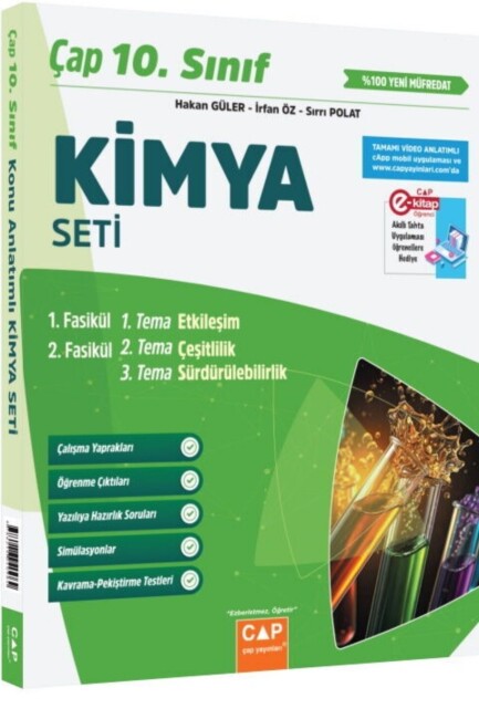 ÇAP 10.Sınıf KİMYA SETİ - ÇAP YAYINLARI