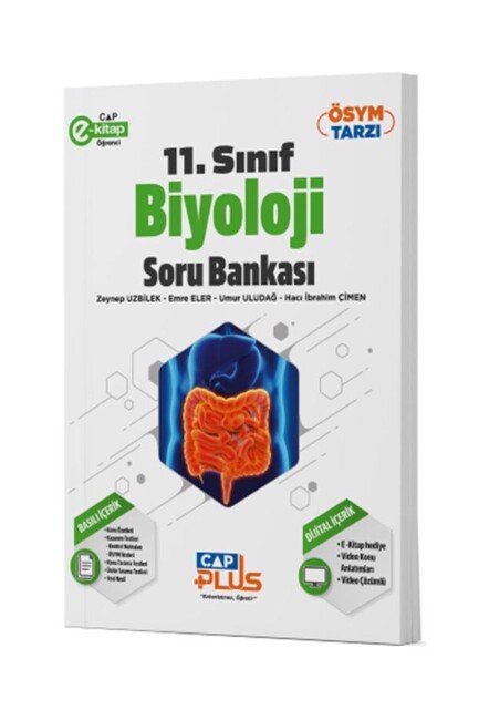 ÇAP 11.Sınıf BİYOLOJİ Plus Soru Bankası Anadolu Lisesi - ÇAP YAYINLARI