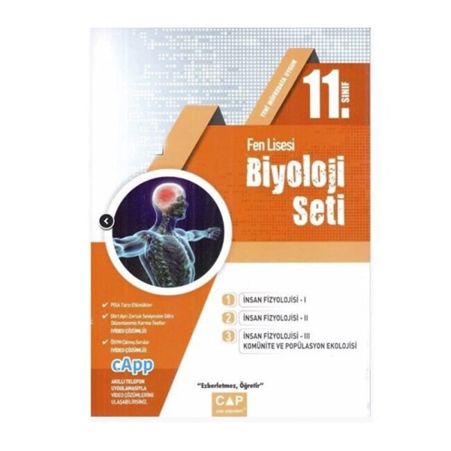 ÇAP 11.Sınıf BİYOLOJİ SETİ FEN LİSESİ - ÇAP YAYINLARI
