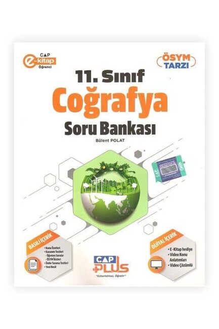 ÇAP 11.Sınıf COĞRAFYA Plus Soru Bankası Anadolu Lisesi - ÇAP YAYINLARI
