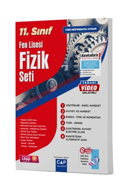 ÇAP 11.Sınıf FİZİK SET Fen Lisesi - ÇAP YAYINLARI