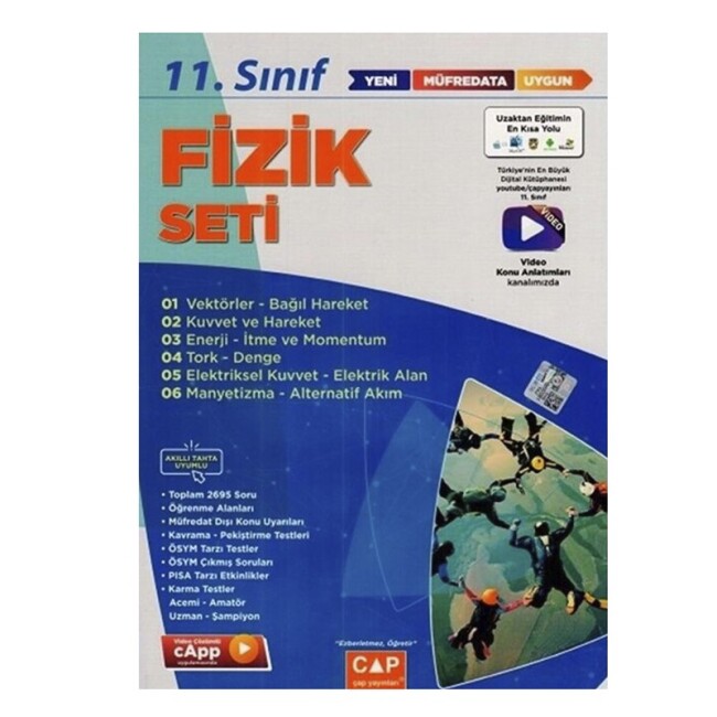 ÇAP 11.Sınıf FİZİK SETİ ANADOLU LİSESİ - ÇAP YAYINLARI