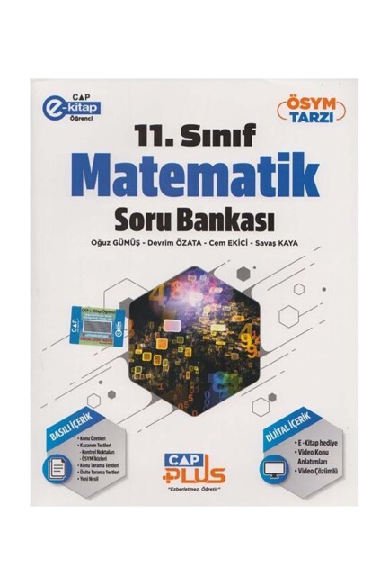 ÇAP 11.Sınıf MATEMATİK Plus Soru Bankası Anadolu Lisesi - ÇAP YAYINLARI